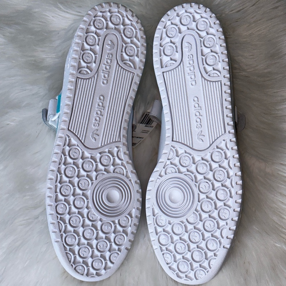 New Adidas Forum Low Cloud White Pulse Aqua GX3398 Men's Sneakers Shoes SIZE 11 - Picture 16 of 16